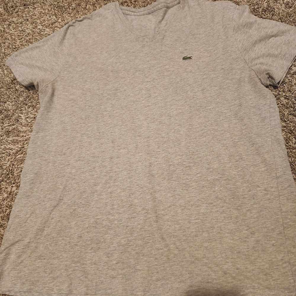 Lacoste Men's Heather Gray Tee